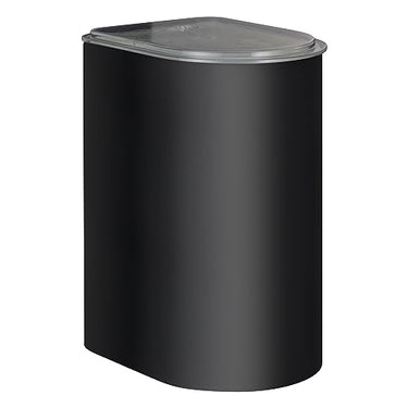Wesco storage container LOFT 3 liters made of high-quality sheet steel with acrylic lid in matt black - food-safe - airtight - ideal for drawers on sale